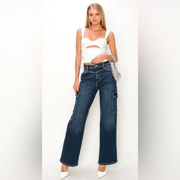 ARTEMIS VINTAGE HIGH RISE WIDE JEANS Size 9 - Picture 1 of 9